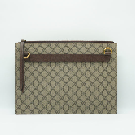 Gucci GG Supreme Courrier Pouch GHW Medium