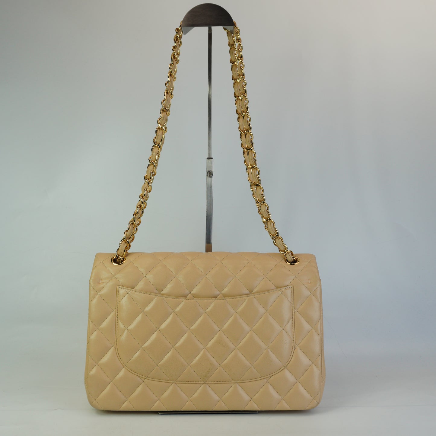Chanel Classic Flap Bag GHW Medium Beige