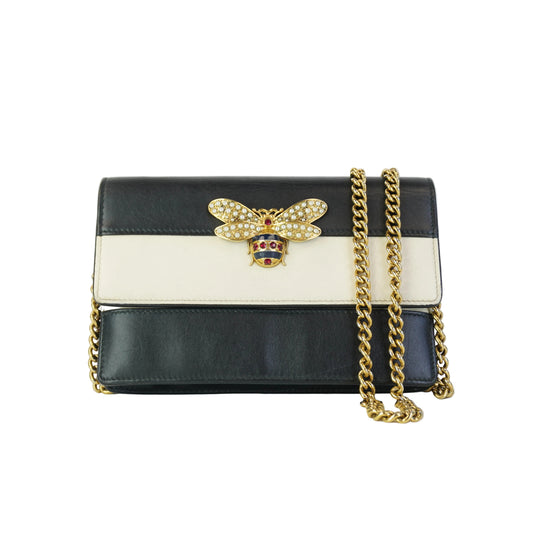Gucci Queen Margaret Leather Wallet GHW Small