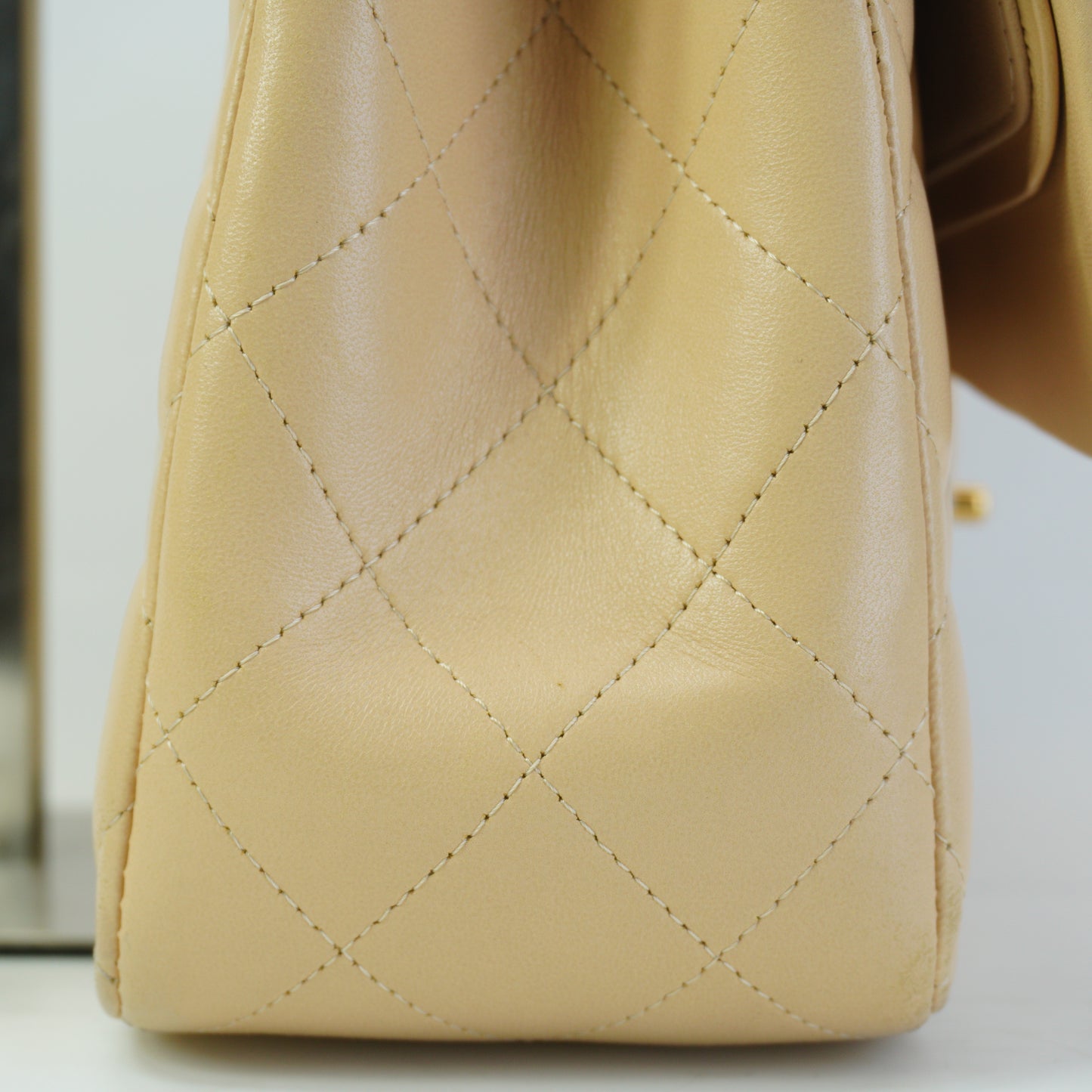 Chanel Classic Flap Bag GHW Medium Beige