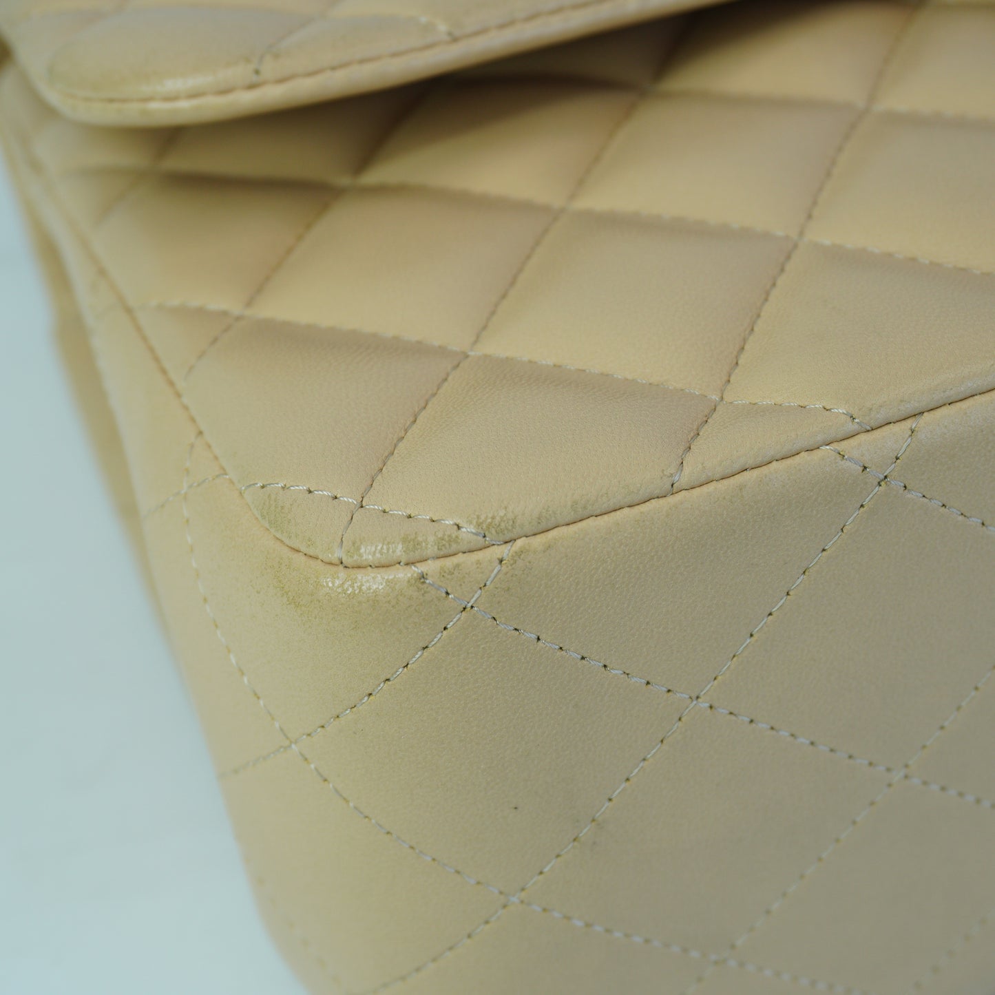 Chanel Classic Flap Bag GHW Medium Beige