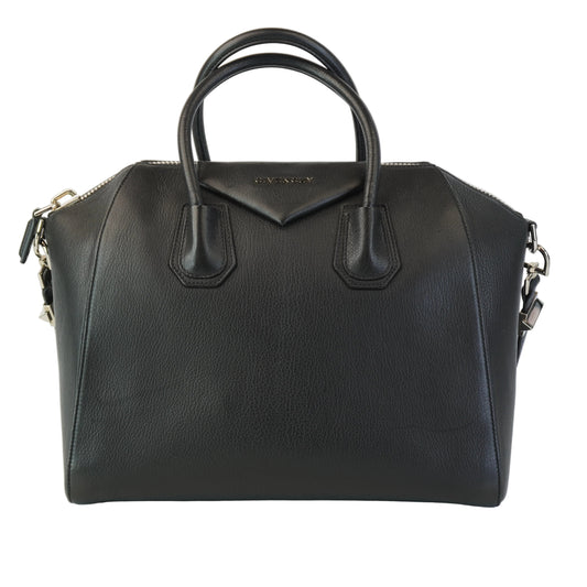 Givenchy Antigona Large Black Goatskin