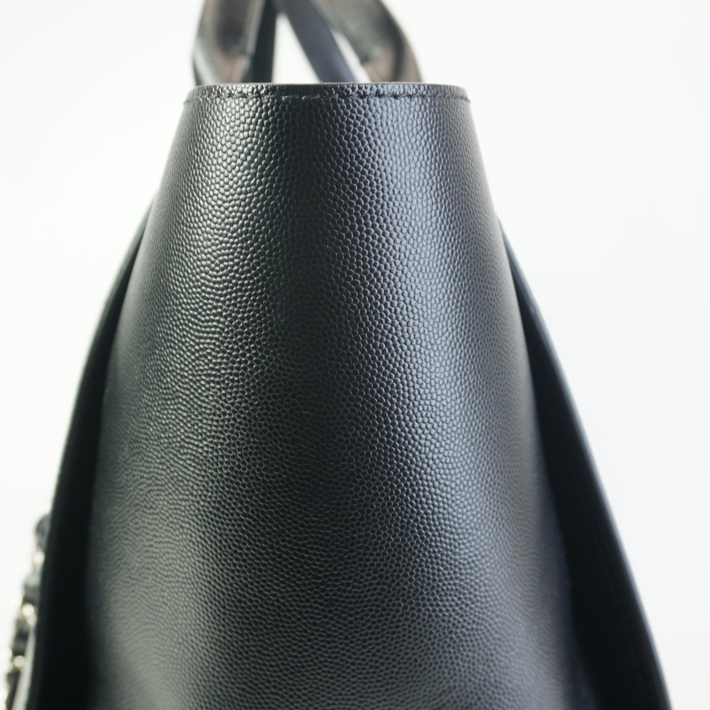 Chanel Deauville Tote Black SHW Large