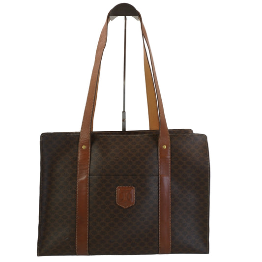 Celine Macadem Coated Canvas Tote Bag GHW Medium