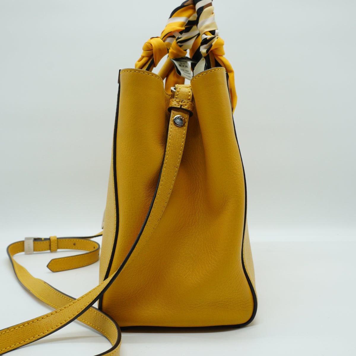 Fendi Petite 2Jours Leather Tote Bag SHW Medium