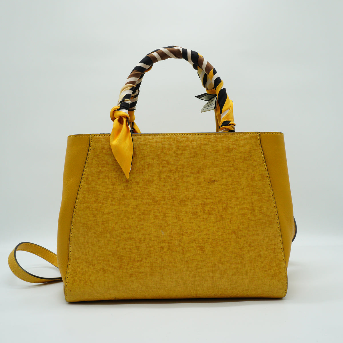 Fendi Petite 2Jours Leather Tote Bag SHW Medium