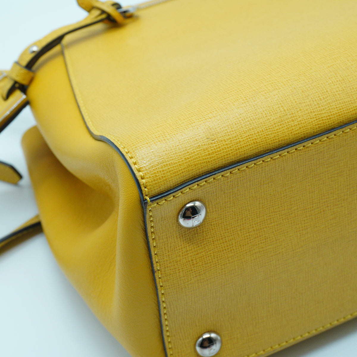 Fendi Petite 2Jours Leather Tote Bag SHW Medium