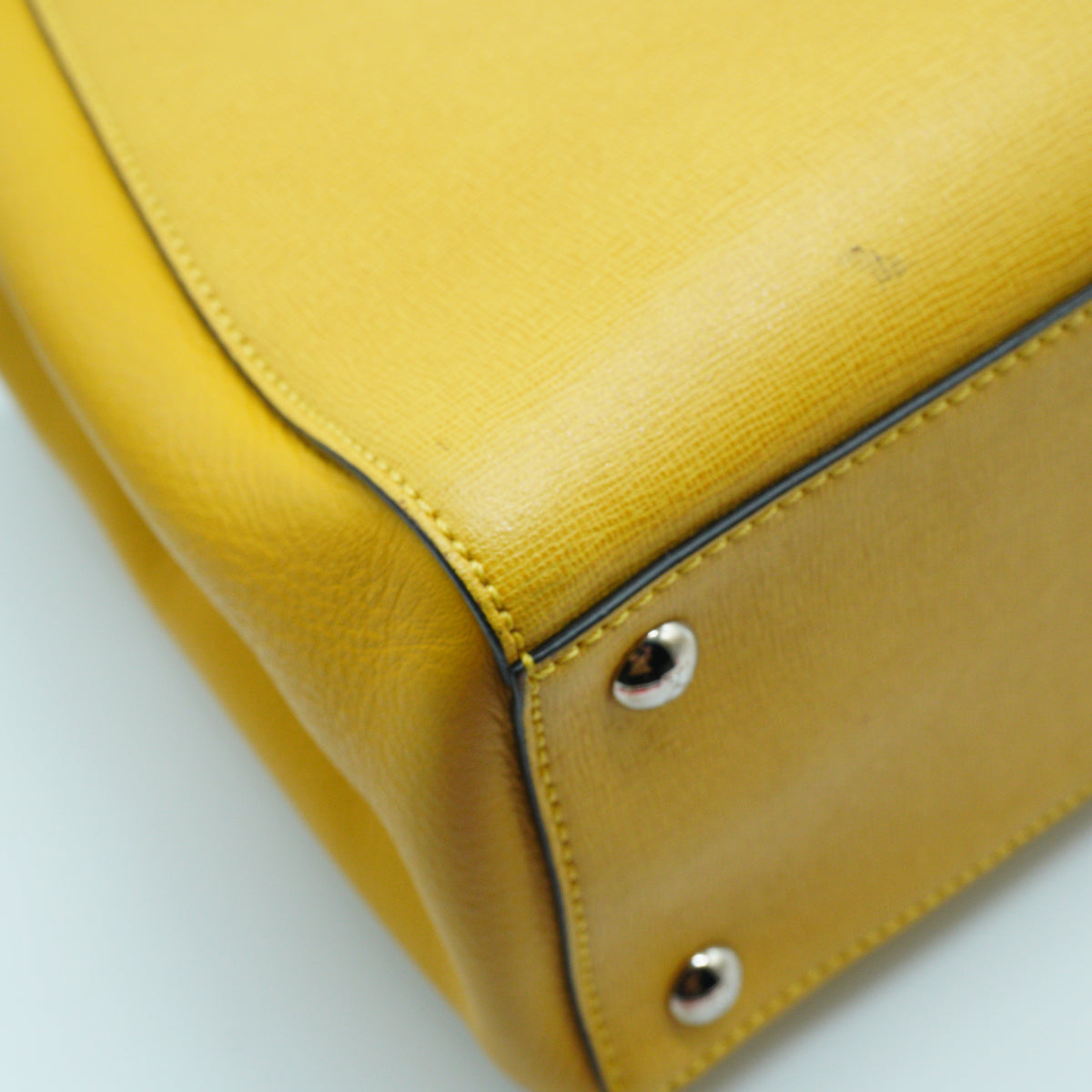 Fendi Petite 2Jours Leather Tote Bag SHW Medium