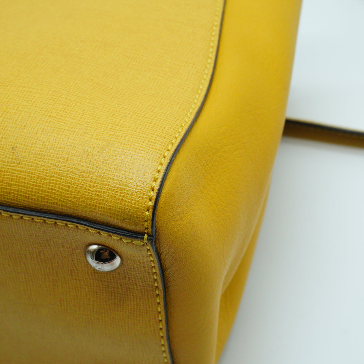 Fendi Petite 2Jours Leather Tote Bag SHW Medium