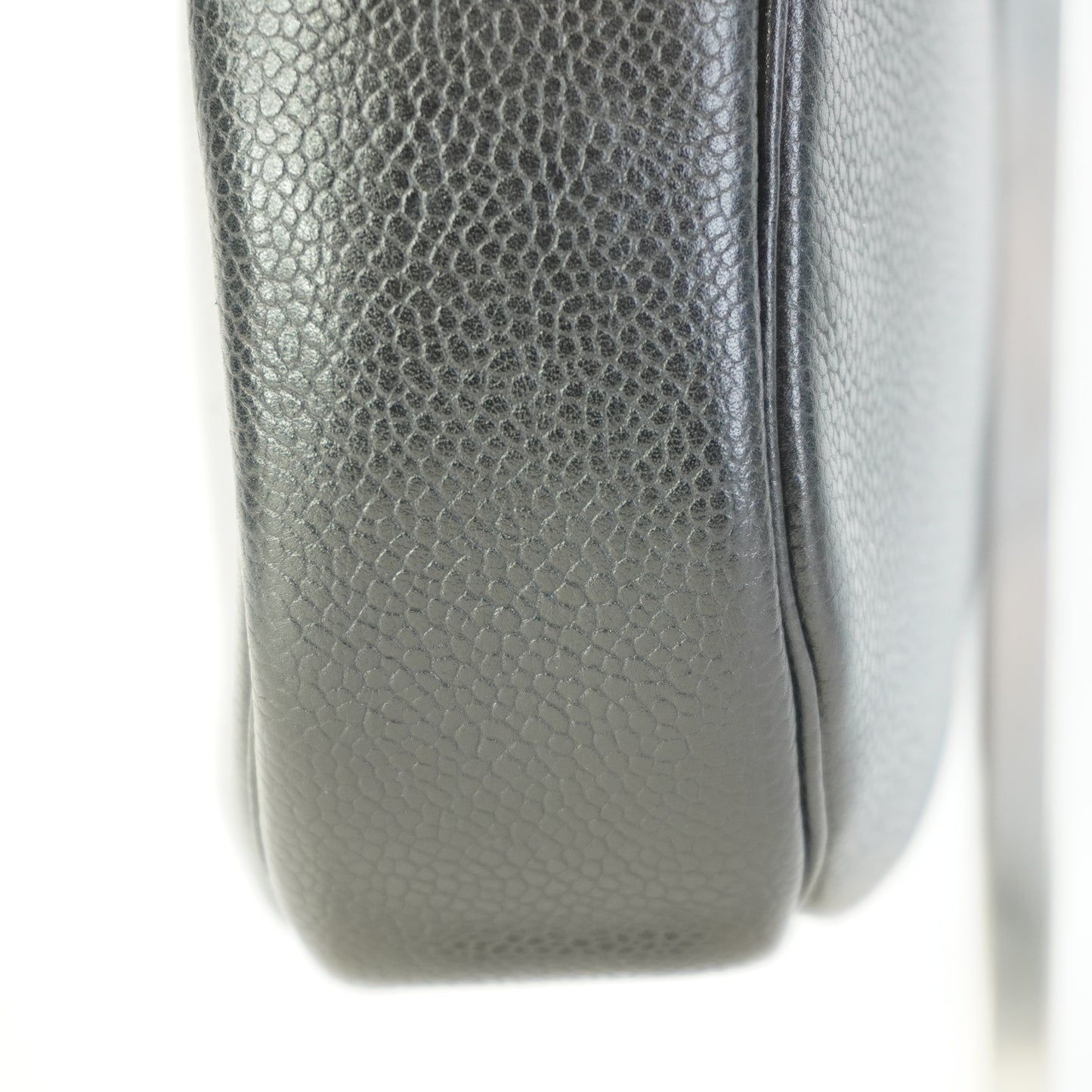 Dior	Vinatag Black Leather Camera shoulde Bag GHW Small