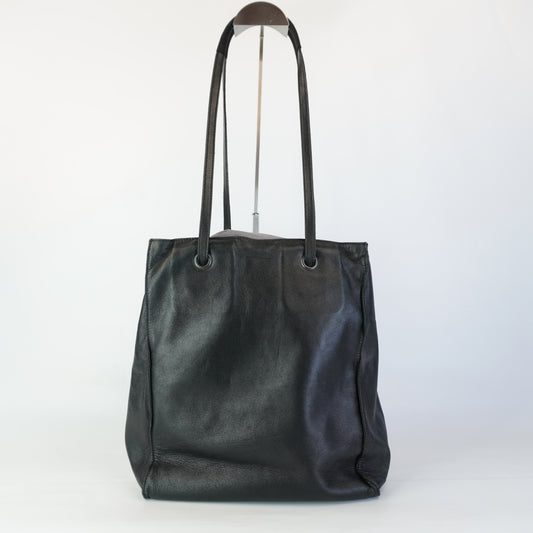 Prada Vintage Soft Leather Shopping Tote Bag BHW Medium