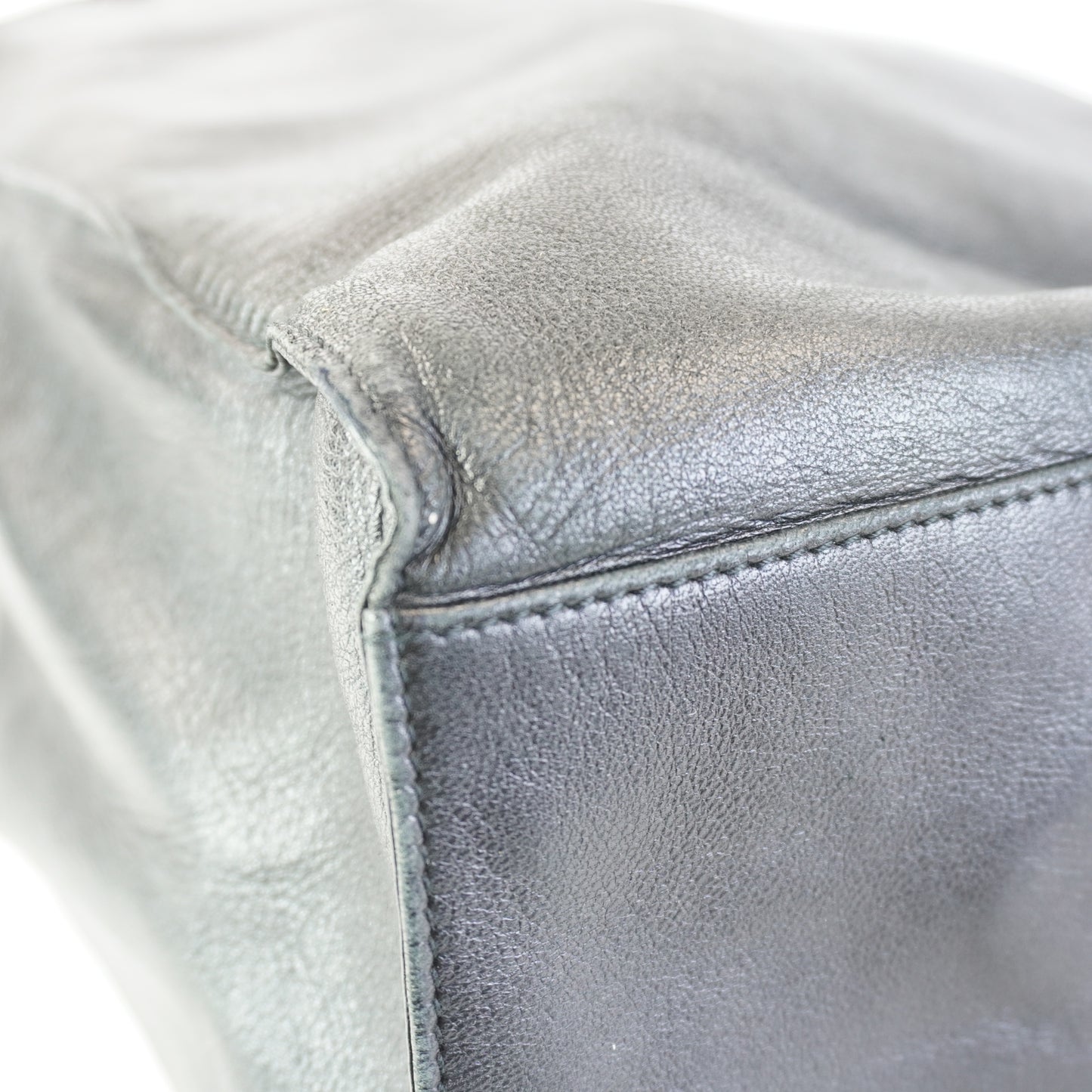 Prada Vintage Soft Leather Shopping Tote Bag BHW Medium