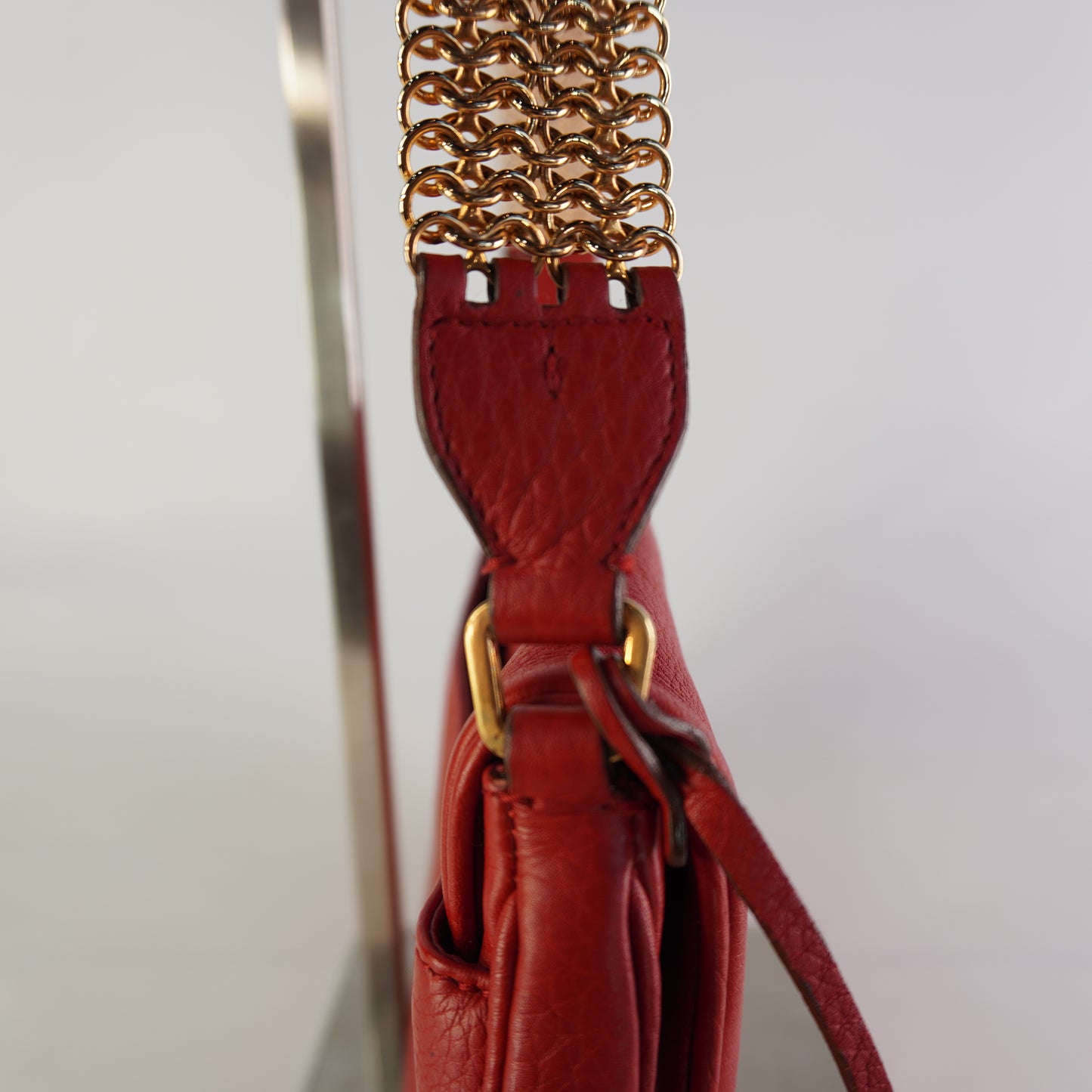 Prada Red Leather Bag