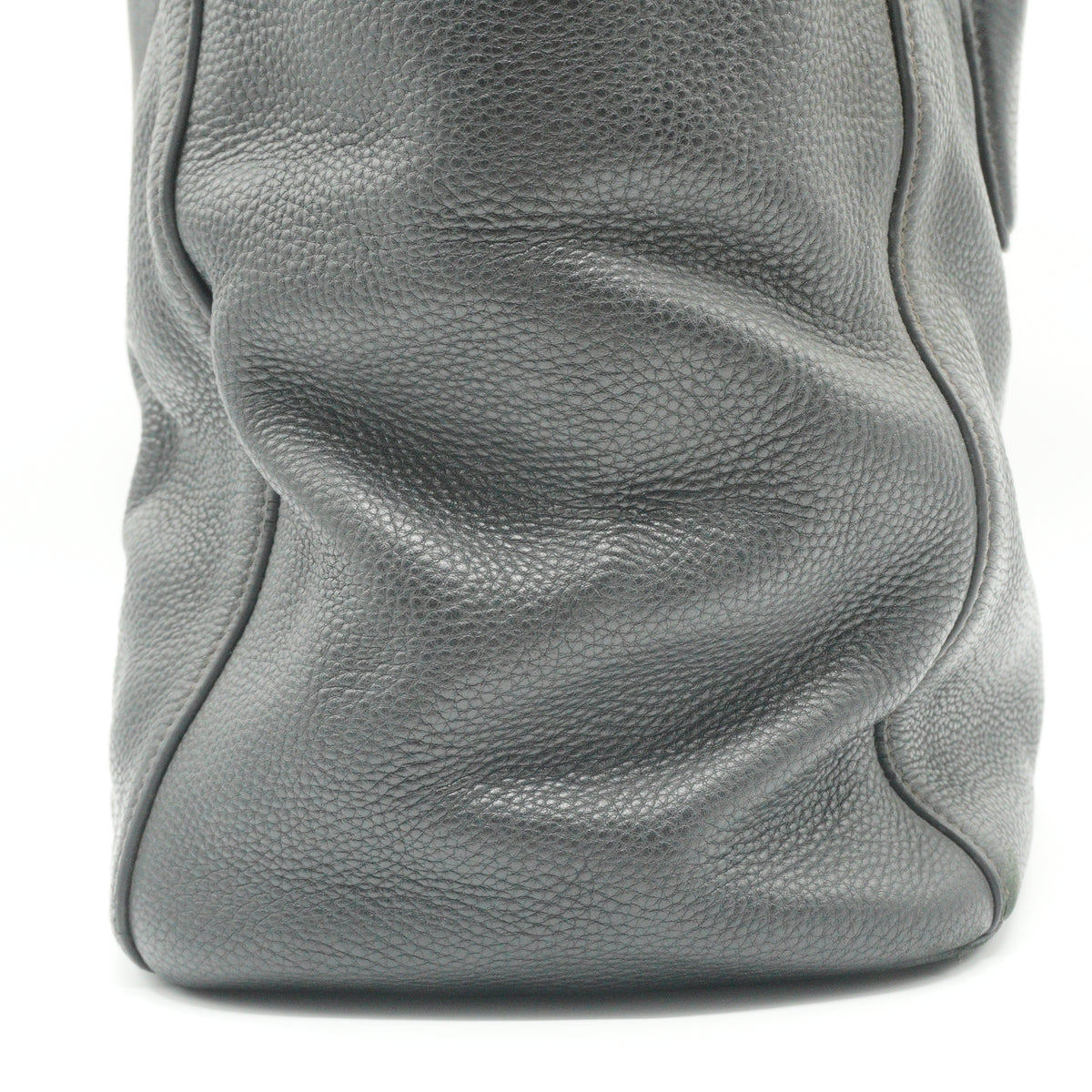 Prada Vitello Daino Black Top Handle Tote Bag GHW Medium