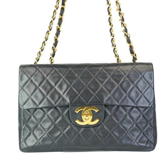Chanel Classic Maxi Jumbo Flap Bag GHW Large