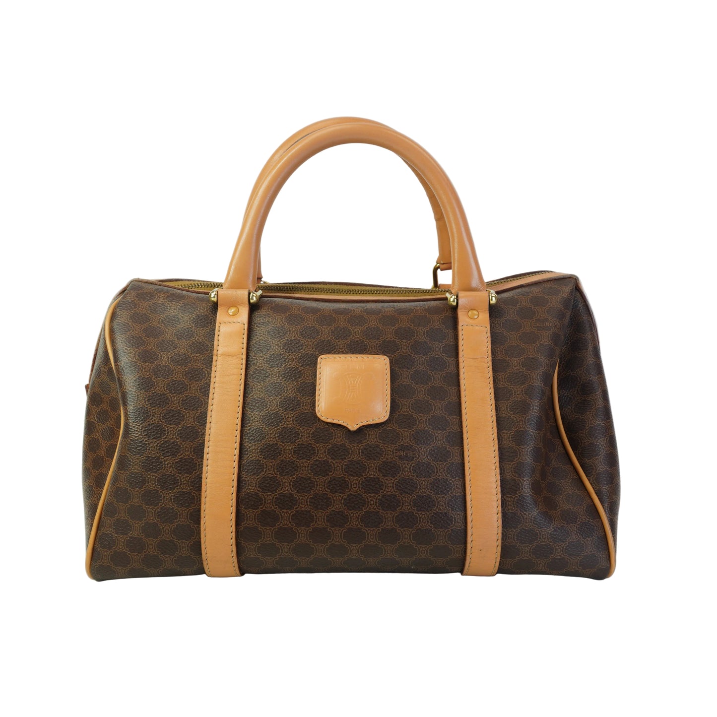 Celine Macadam Boston Bag  Medium GHW