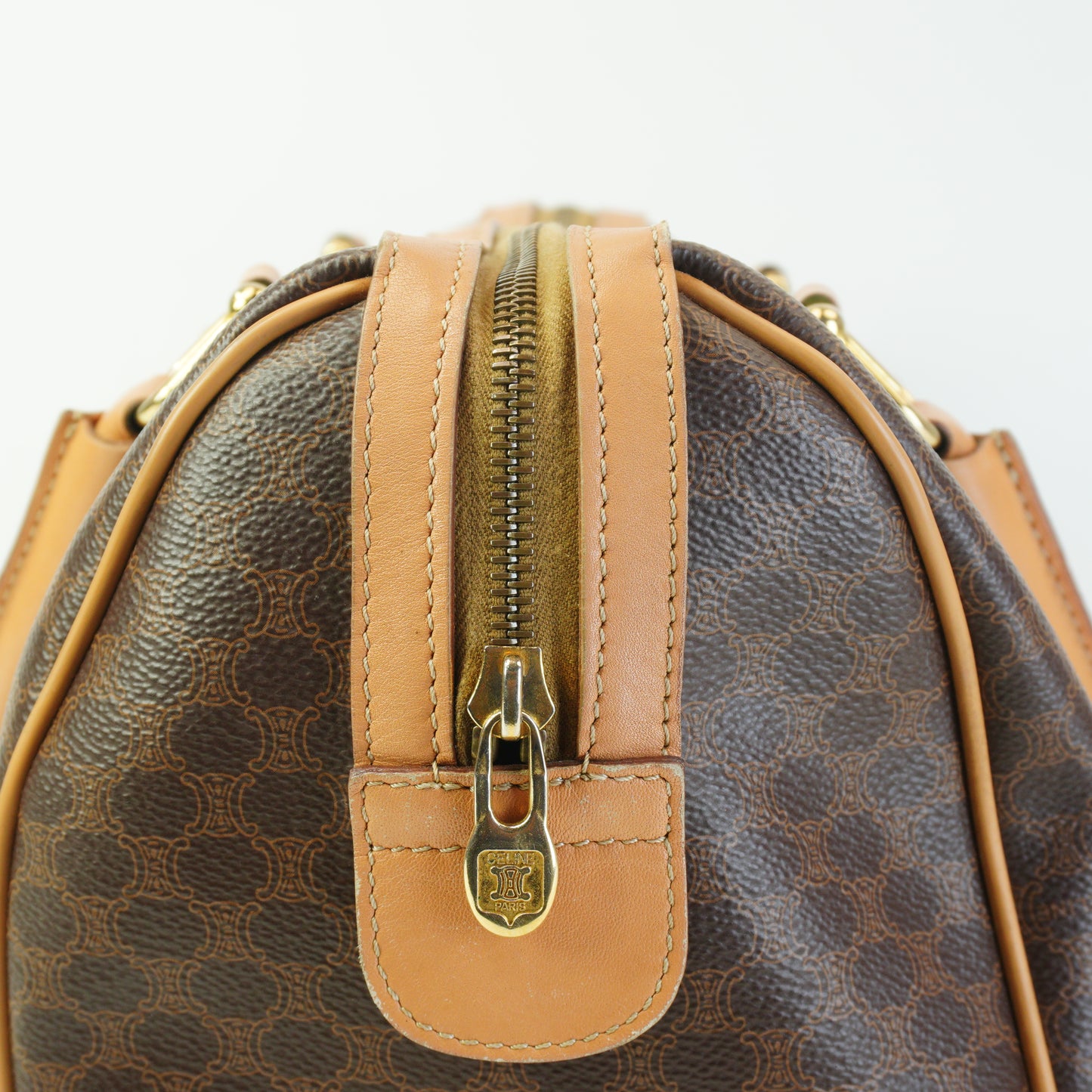 Celine Macadam Boston Bag  Medium GHW