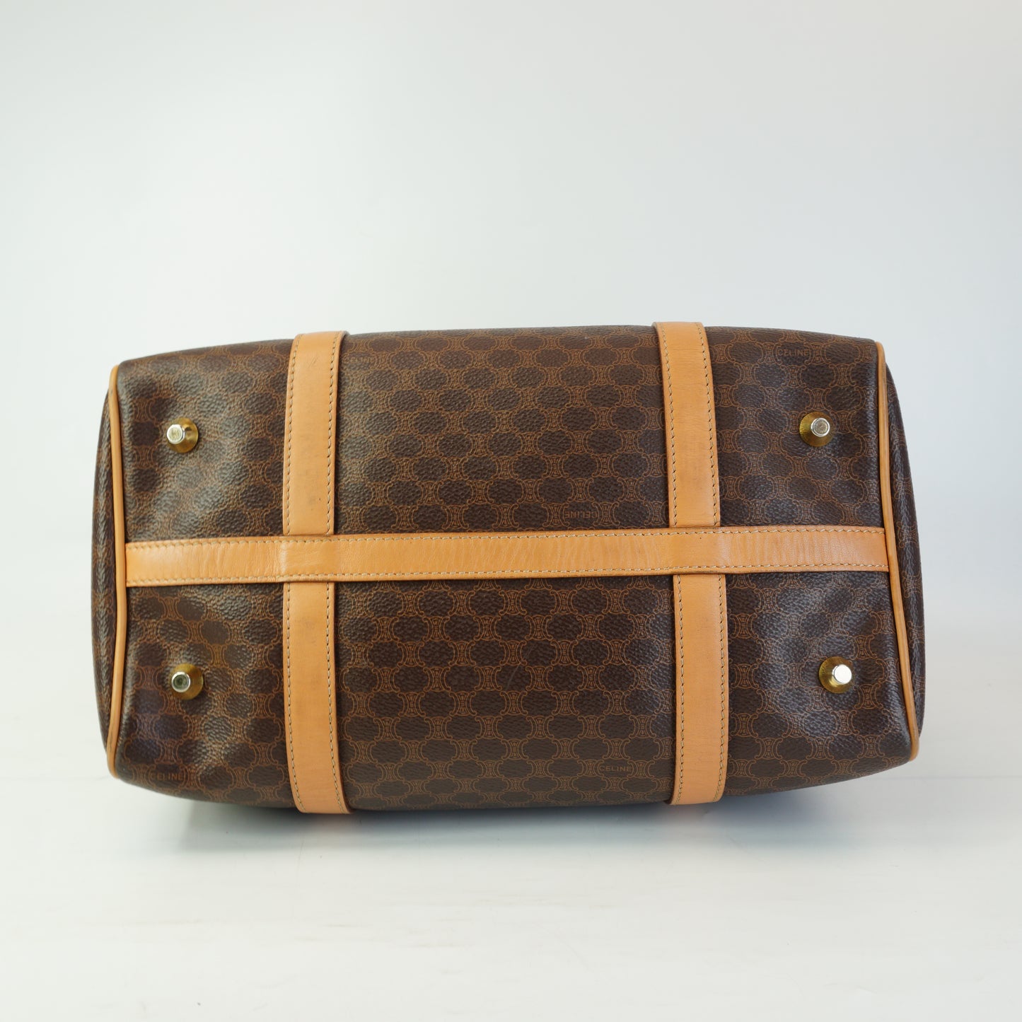 Celine Macadam Boston Bag  Medium GHW