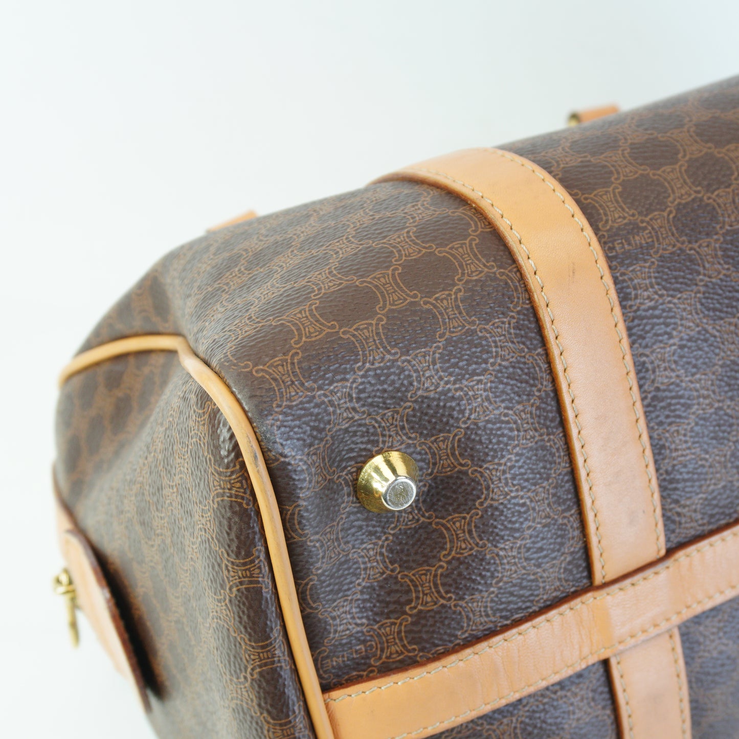 Celine Macadam Boston Bag  Medium GHW