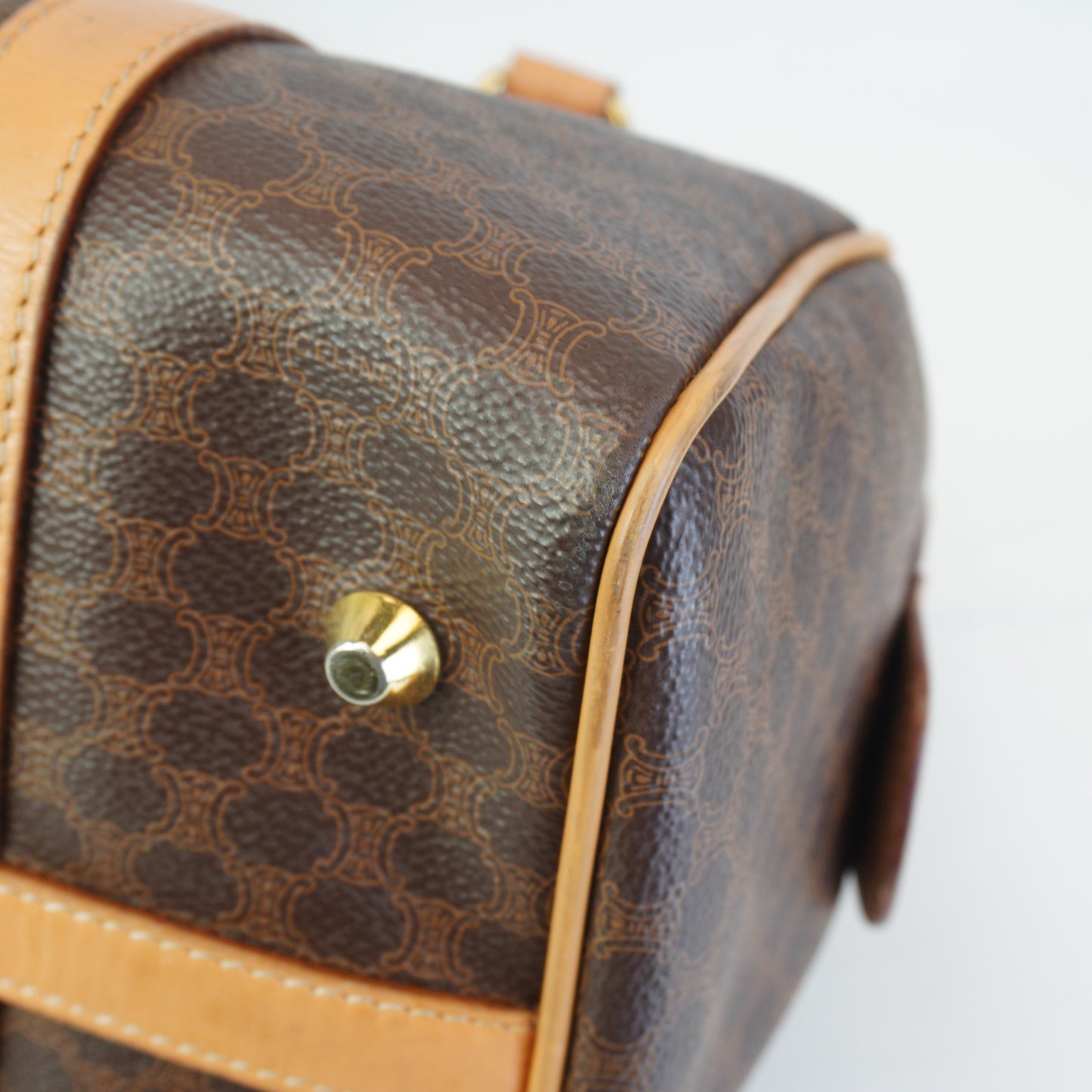 Celine Macadam Boston Bag  Medium GHW