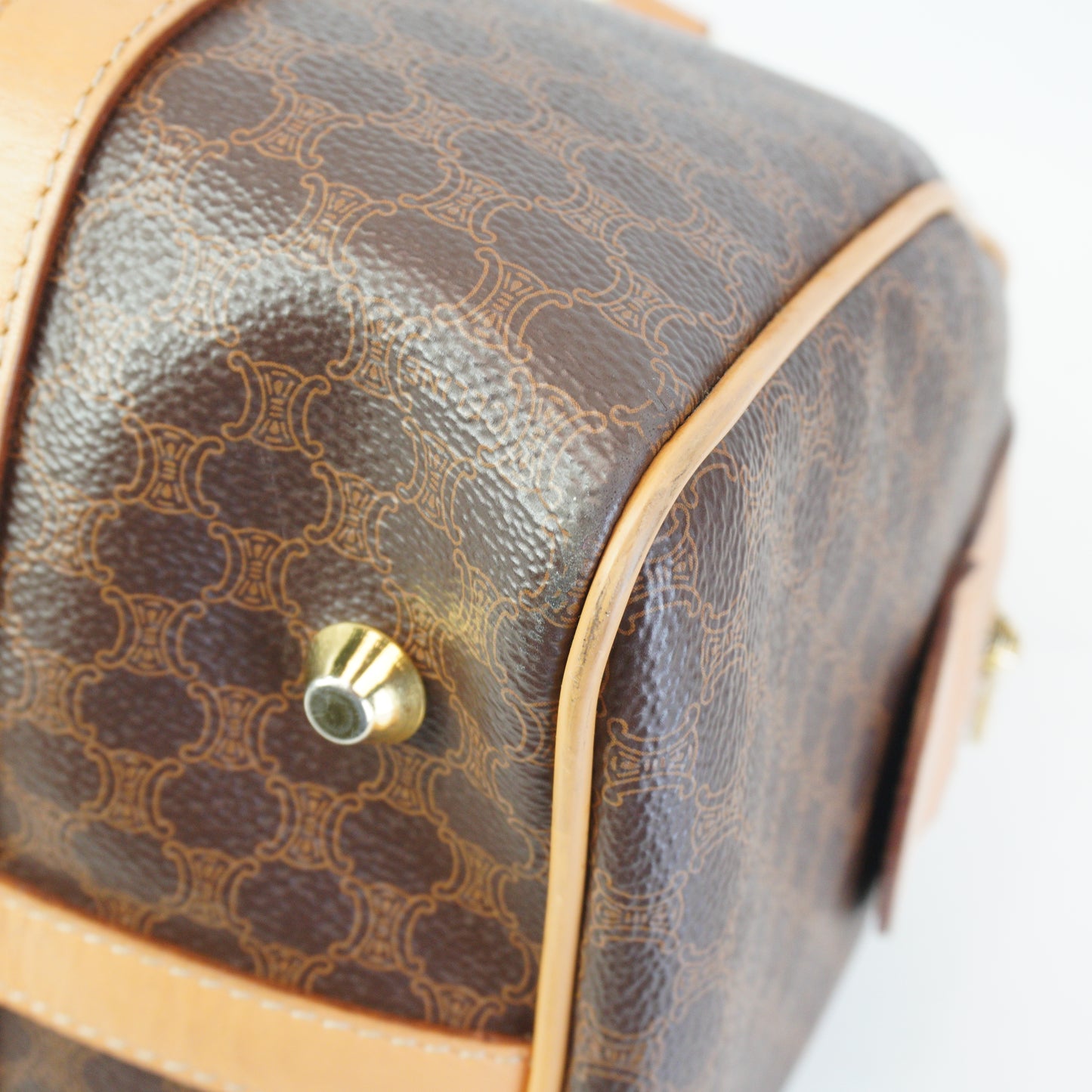 Celine Macadam Boston Bag  Medium GHW
