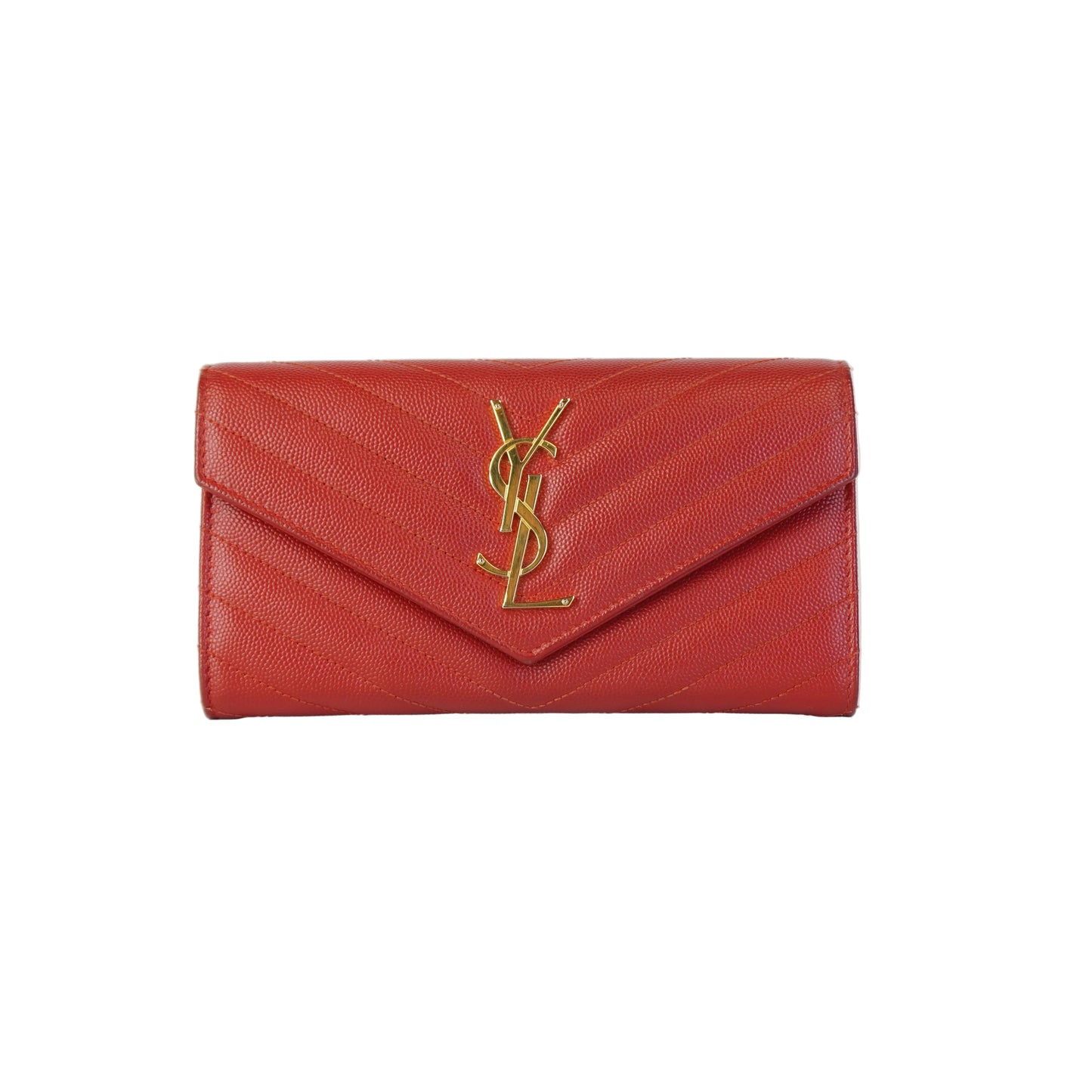 YSL	Cassandra Large Flap Wallet GHW