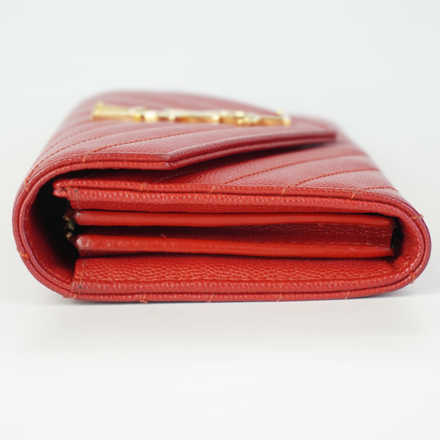 YSL	Cassandra Large Flap Wallet GHW