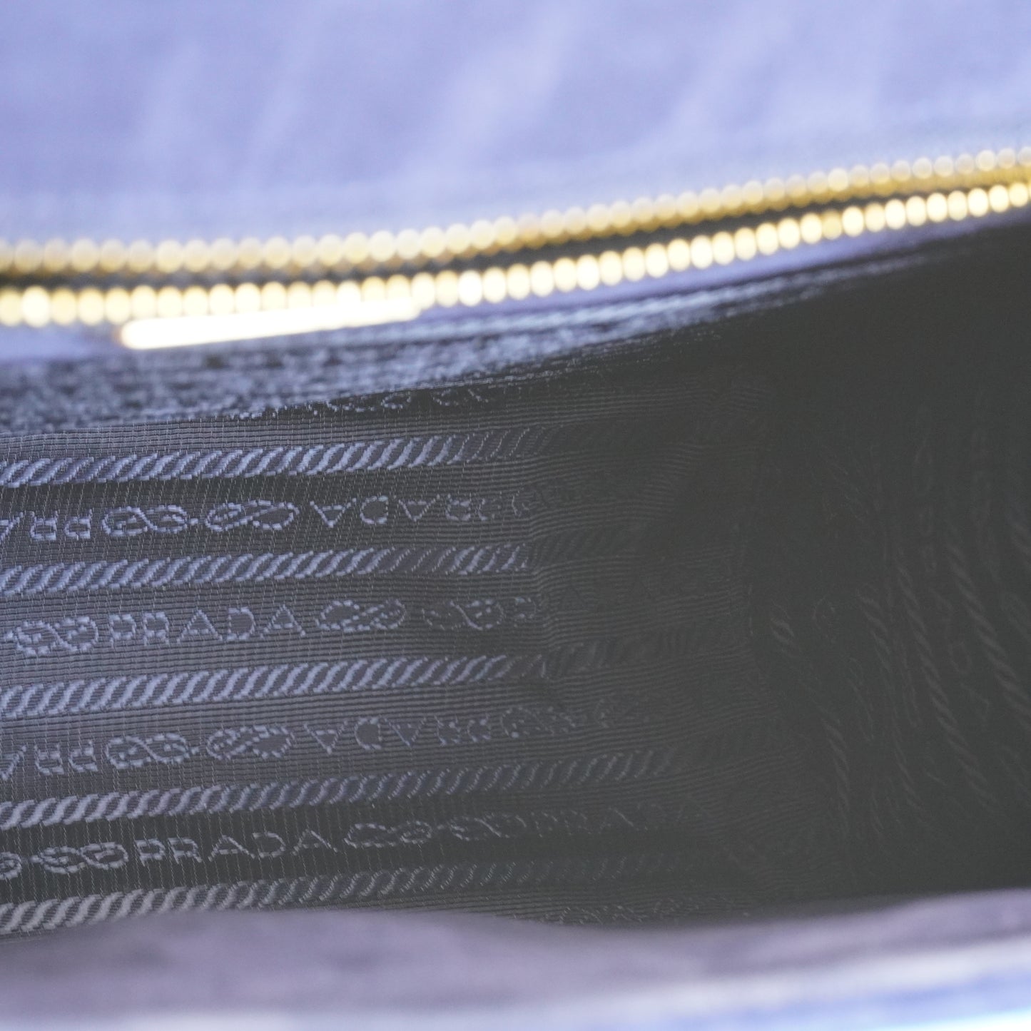 Prada	Azzurro Velvet Trompe Loeil Cahier