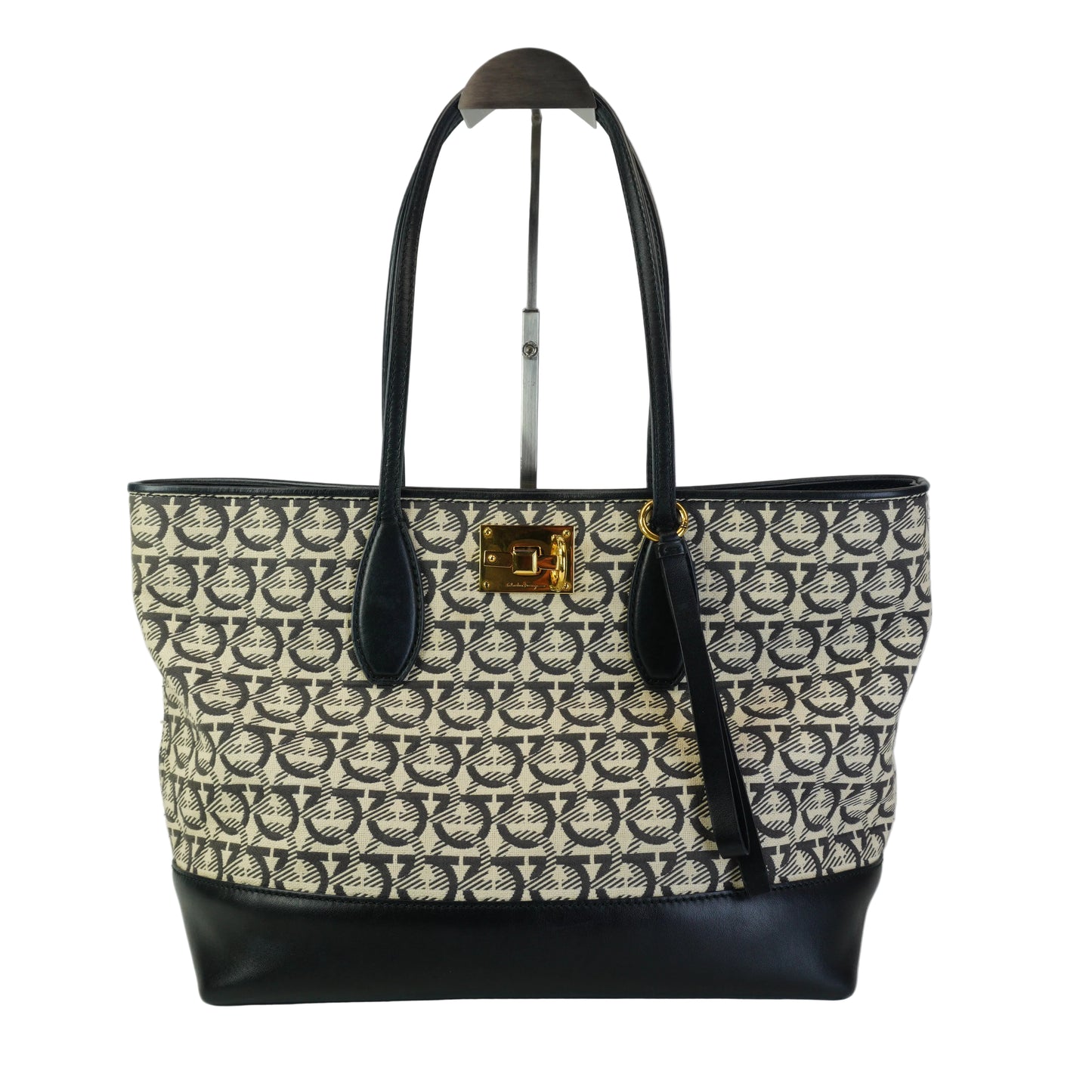 Salvatore Ferregamo  Studio Gancini Tote Medium GHW