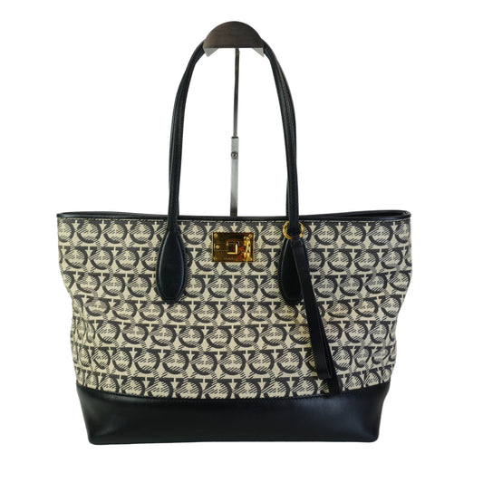 Salvatore Ferregamo  Studio Gancini Tote Medium GHW