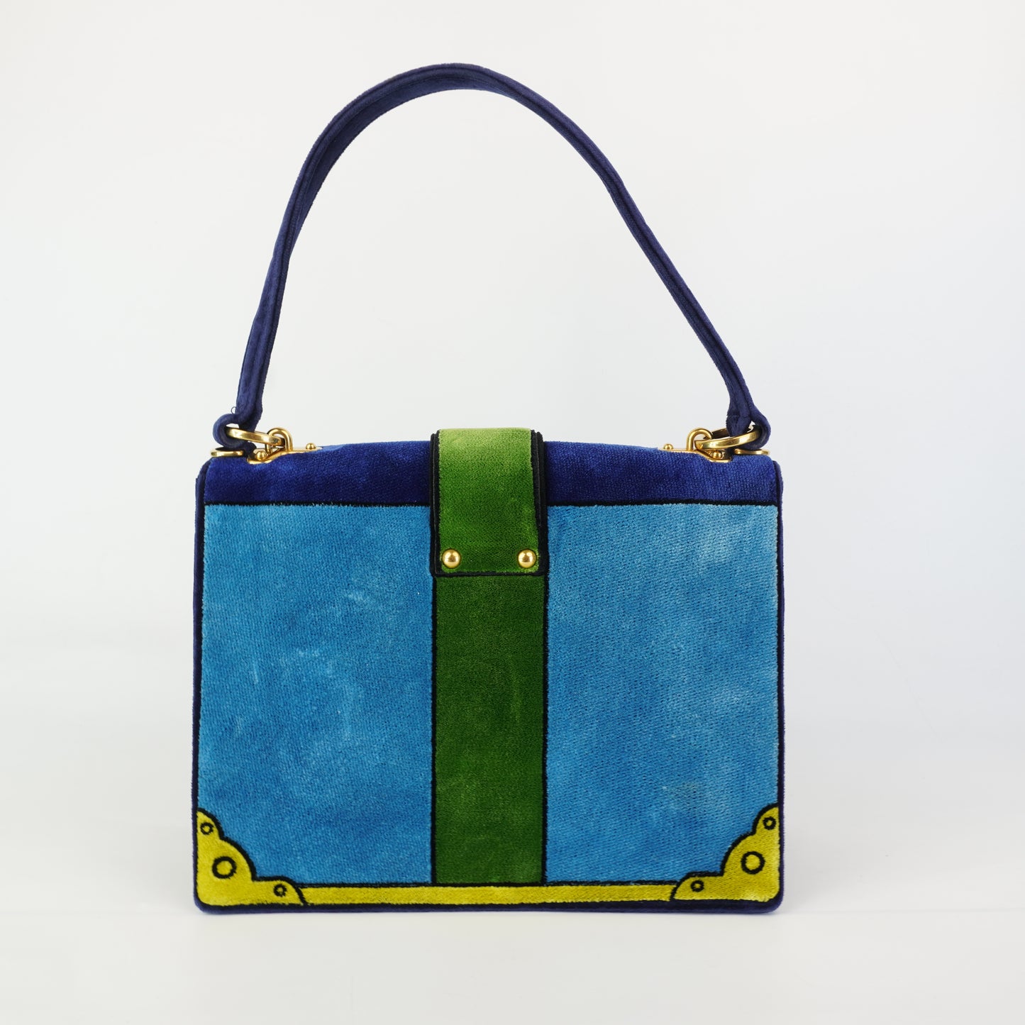 Prada	Azzurro Velvet Trompe Loeil Cahier