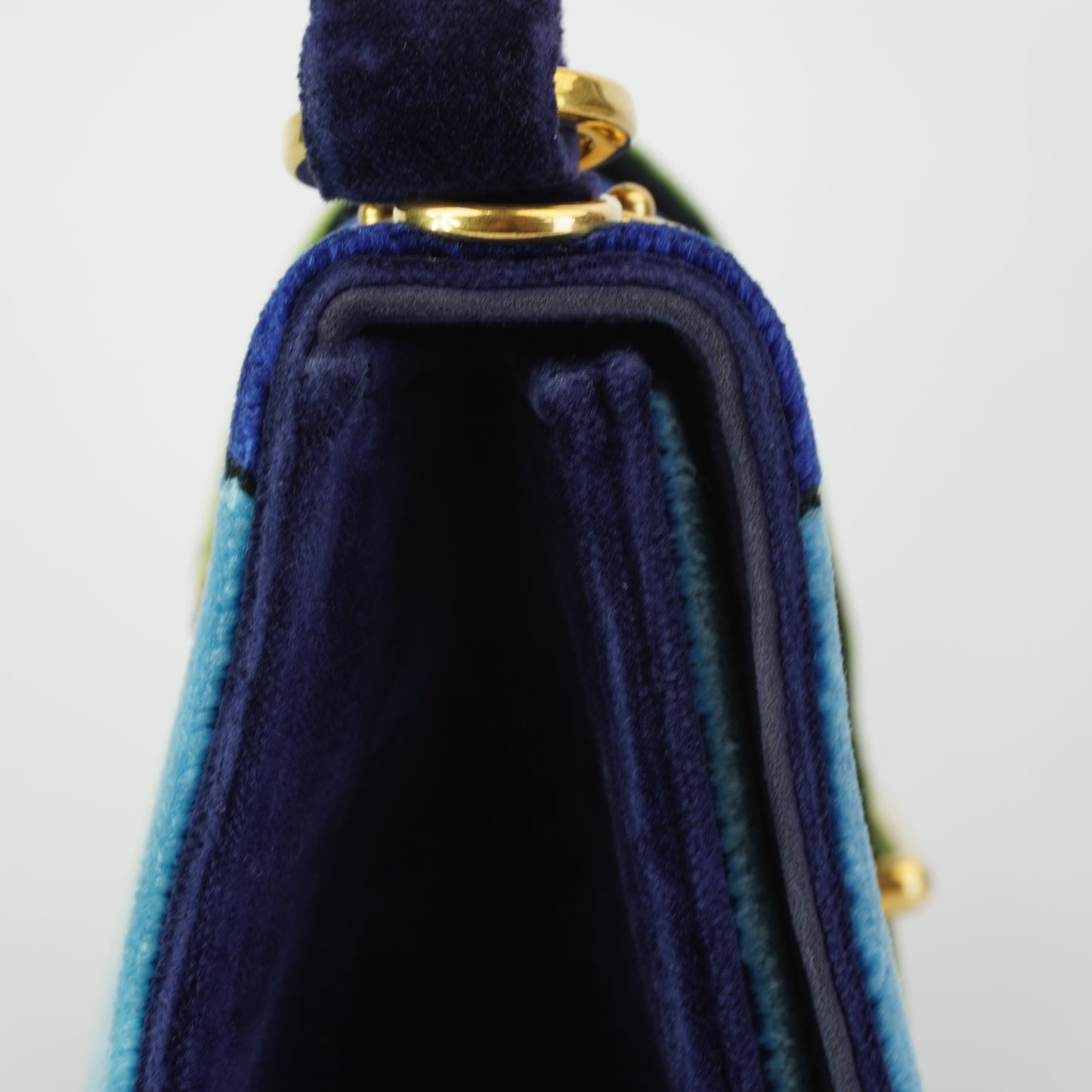 Prada	Azzurro Velvet Trompe Loeil Cahier