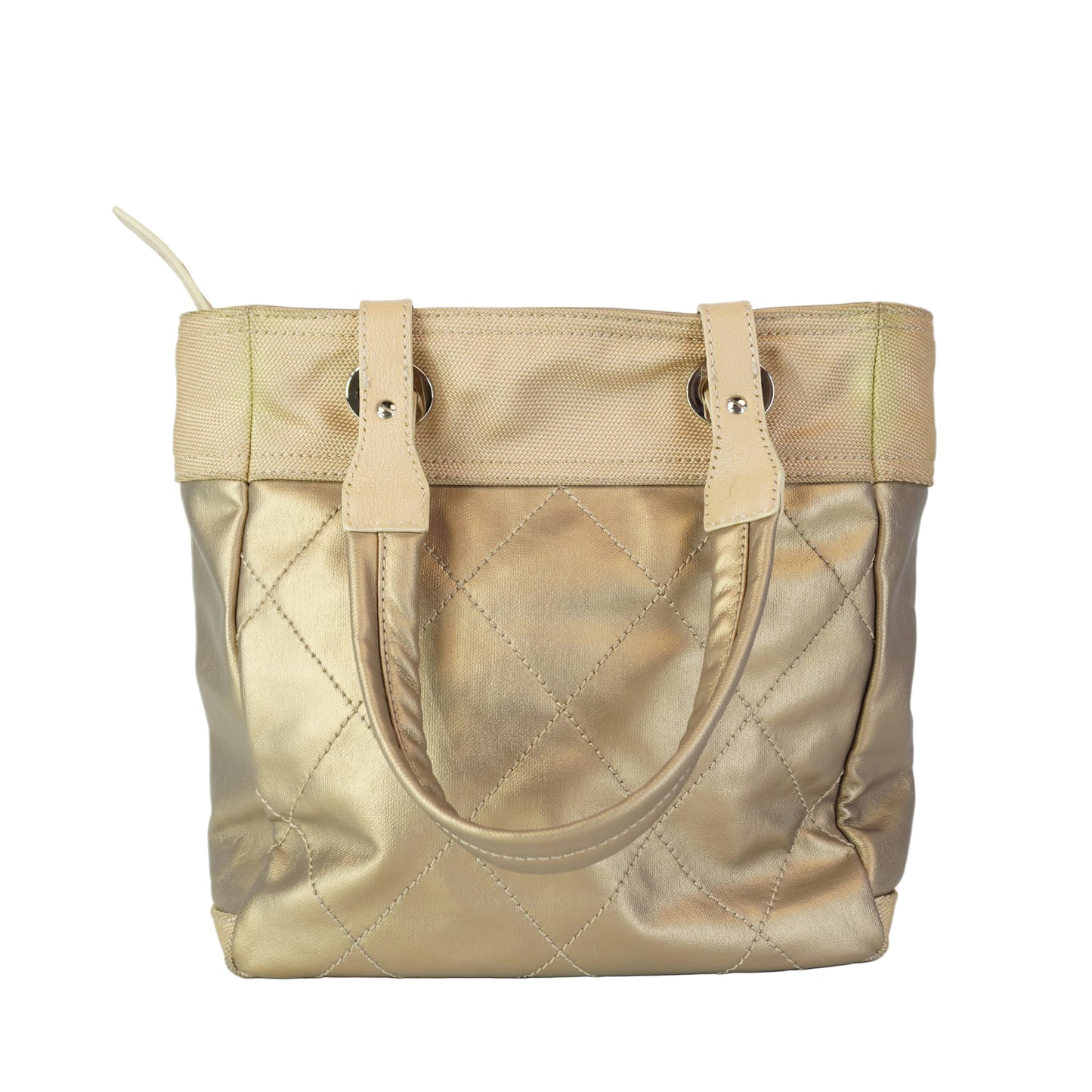 Chanel Paris Biatrrits Tote Bag SHW Medium