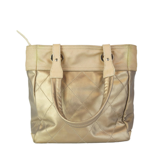 Chanel Paris Biatrrits Tote Bag SHW Medium