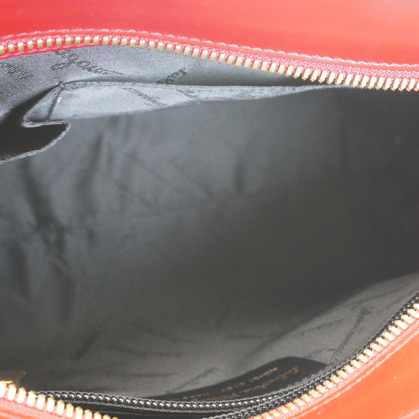 Salvatore Ferregamo Gancini Top Handle Tote Bag Red Small GHW