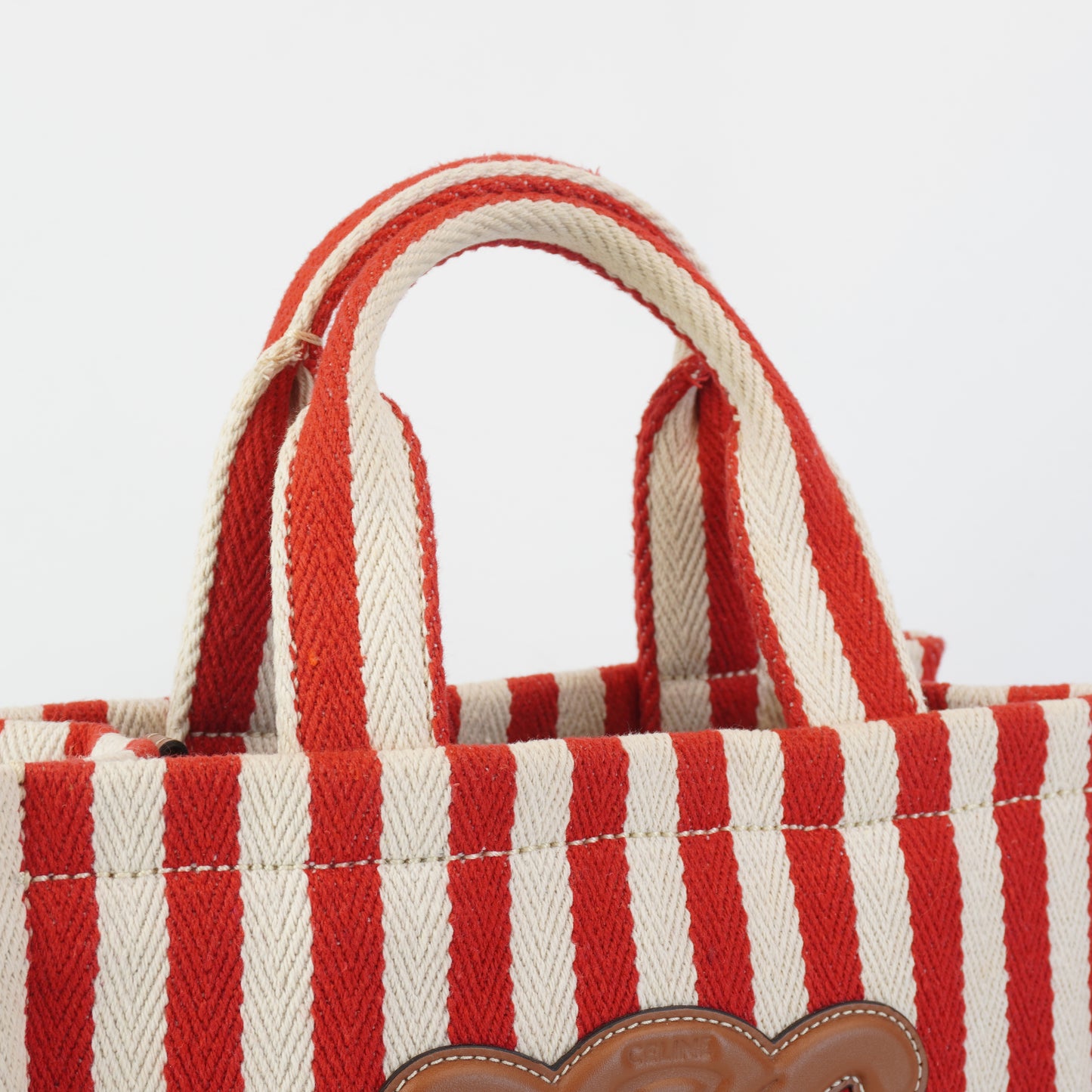 Celine	Tote Stripe Red/White