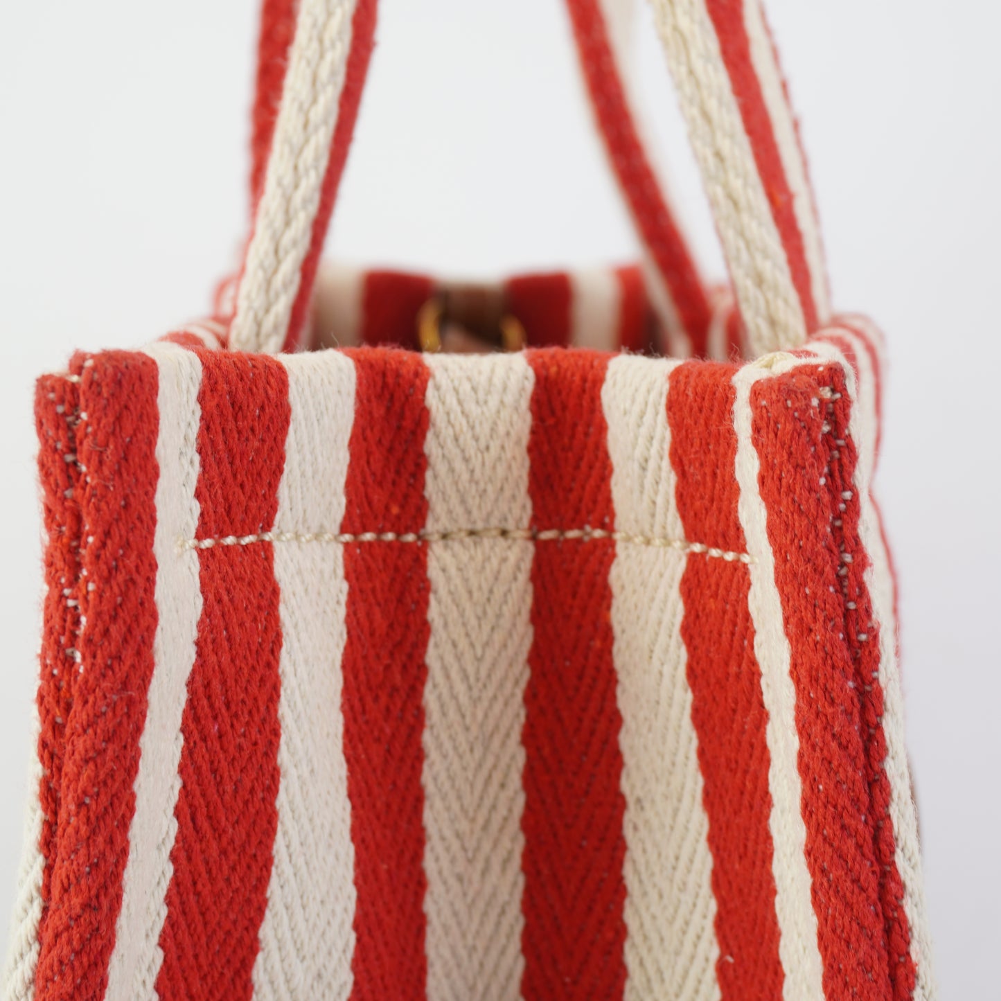 Celine	Tote Stripe Red/White