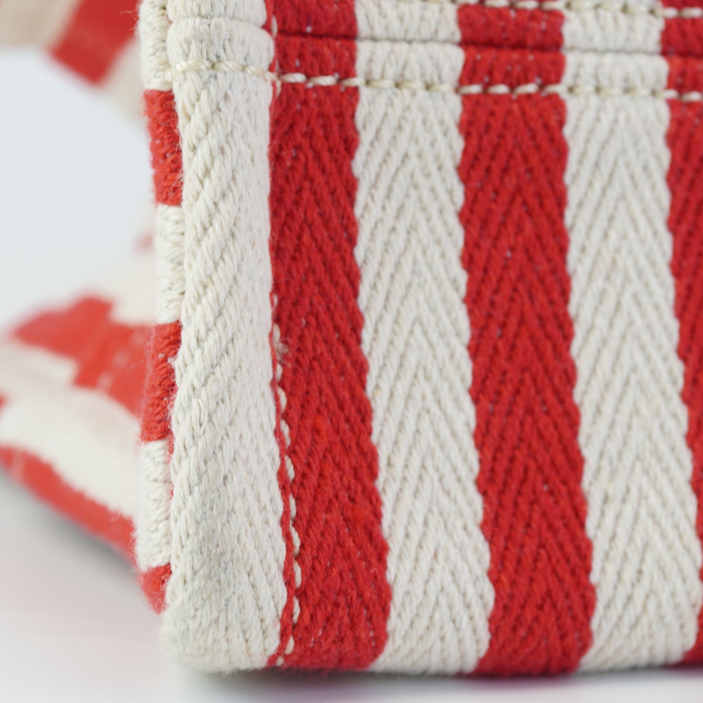 Celine	Tote Stripe Red/White