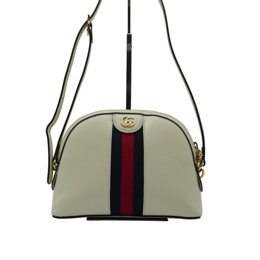Gucci OphidiaSmall Dome Shoulder Bag White GHW