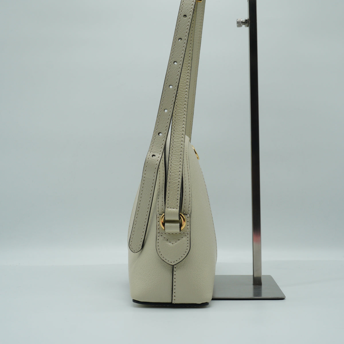 Gucci OphidiaSmall Dome Shoulder Bag White GHW