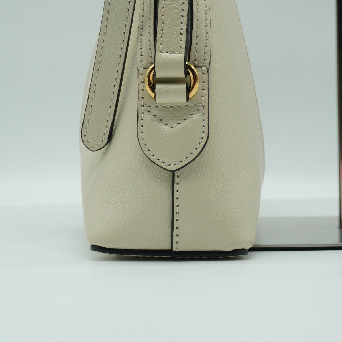 Gucci OphidiaSmall Dome Shoulder Bag White GHW