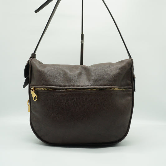 Loewe Heritage Shoulder Bag Brown Small GHW