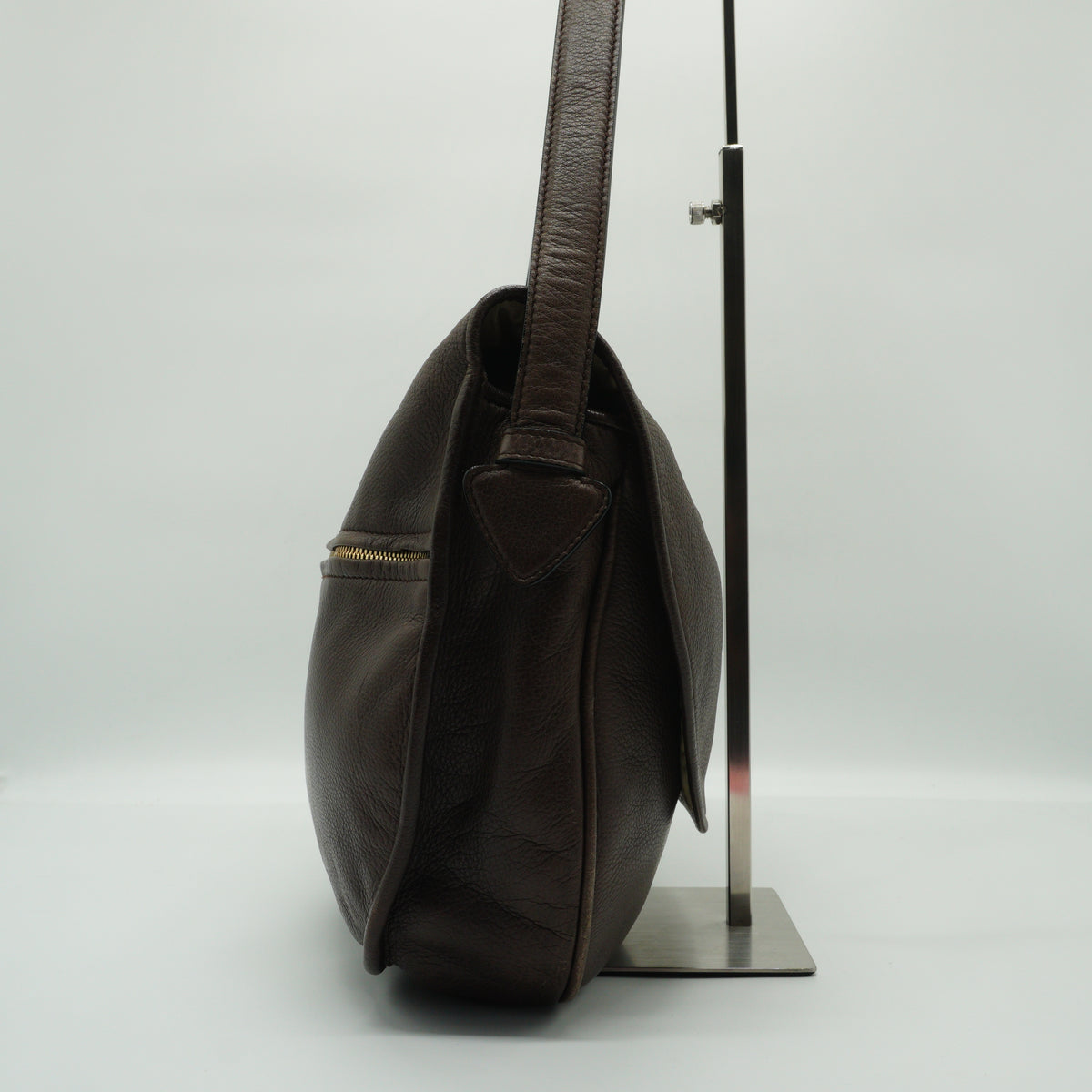 Loewe Heritage Shoulder Bag Brown Small GHW