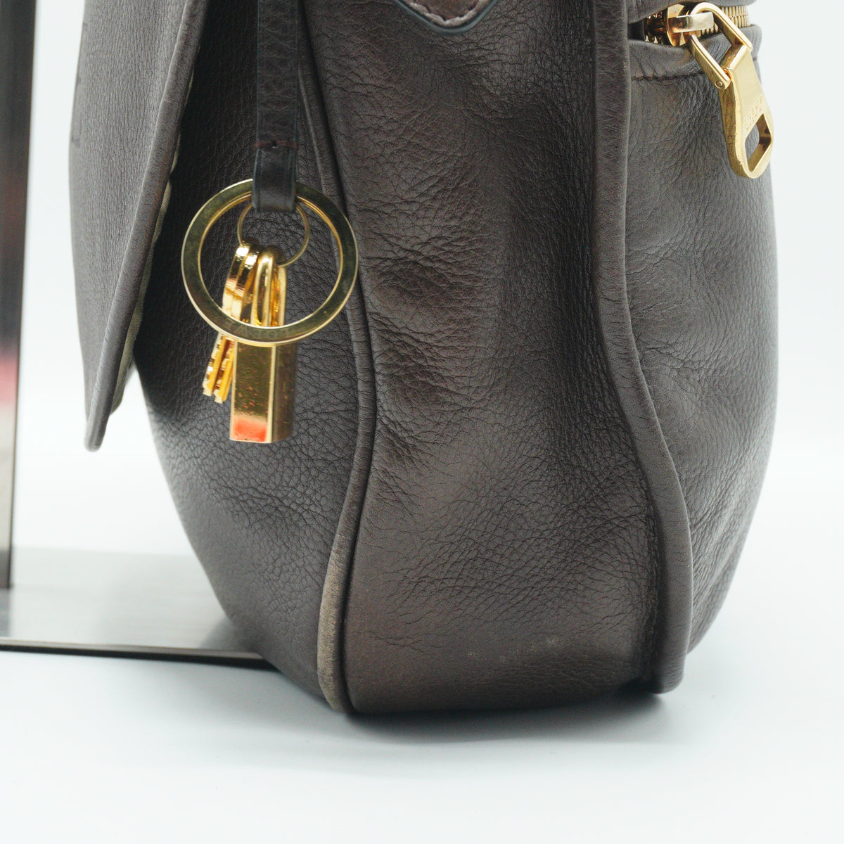 Loewe Heritage Shoulder Bag Brown Small GHW