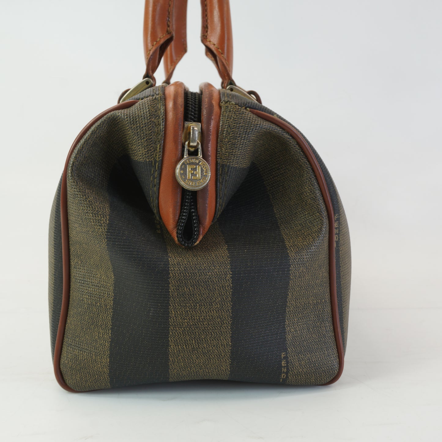 Fendi Pequin Boston Bag GHW Medium