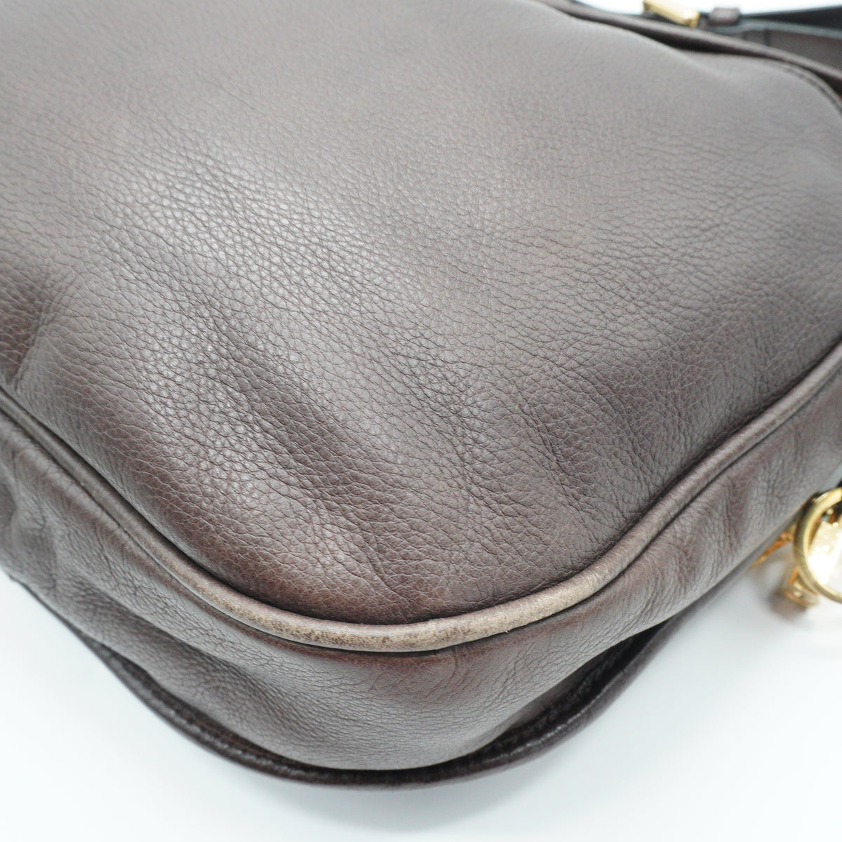 Loewe Heritage Shoulder Bag Brown Small GHW