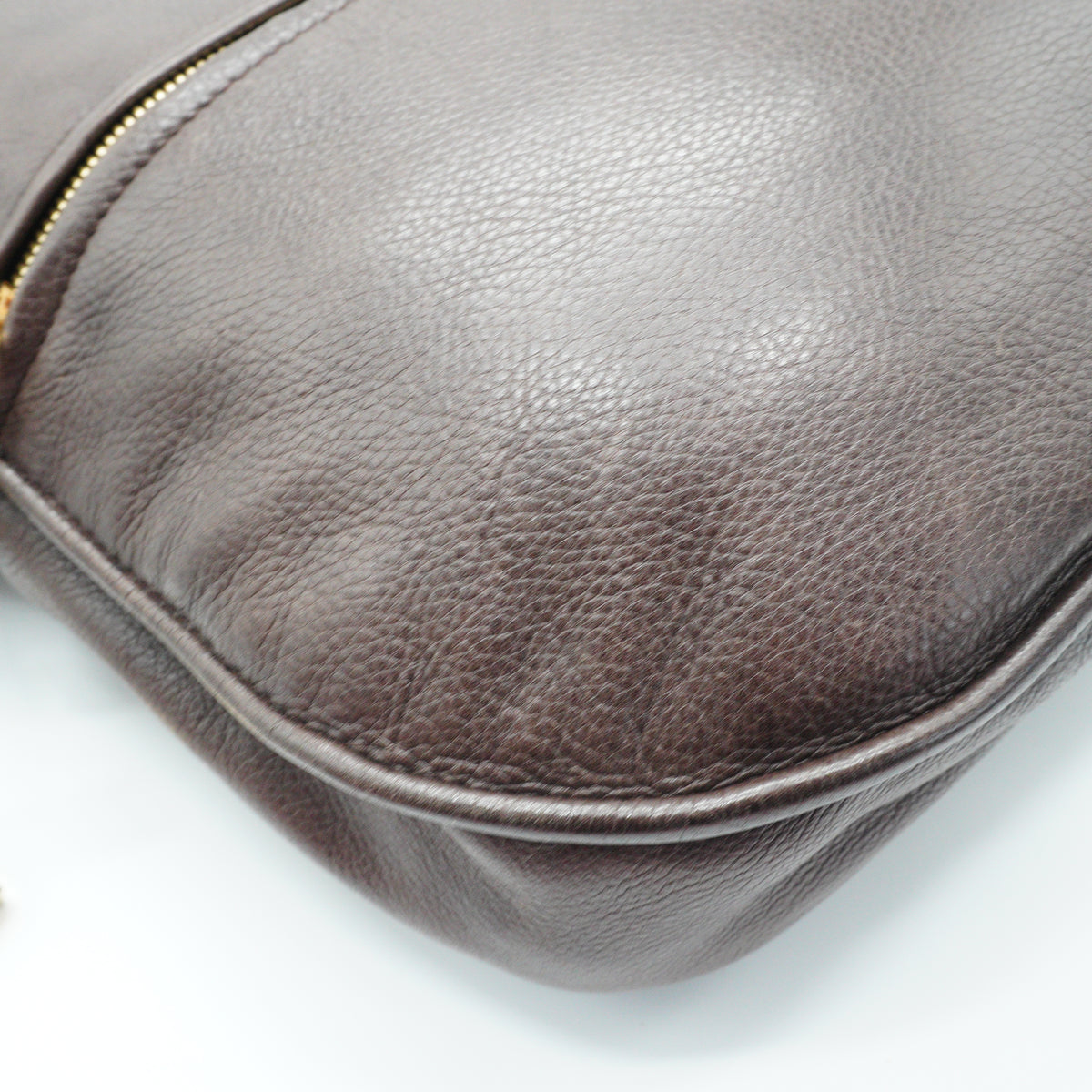 Loewe Heritage Shoulder Bag Brown Small GHW