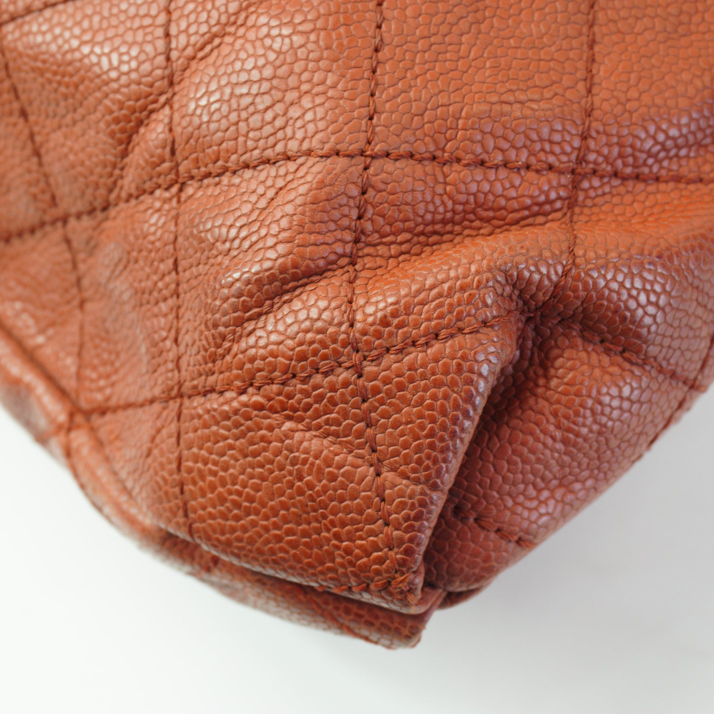 Chanel Elastic CC Shoulder Bag Brown Large SHW