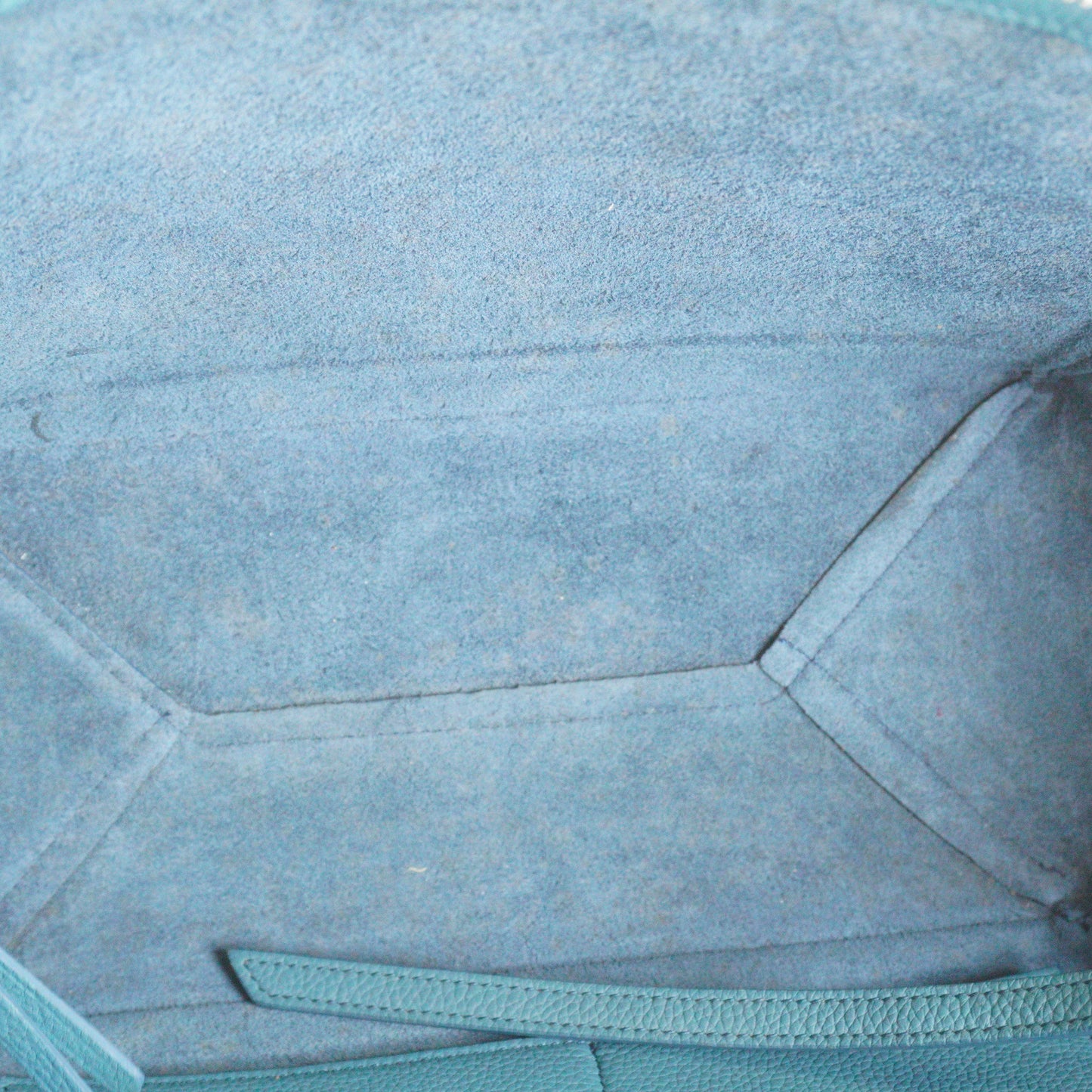 Celine Tri-fold Shoulde Bag Steel Blue Medium SHW
