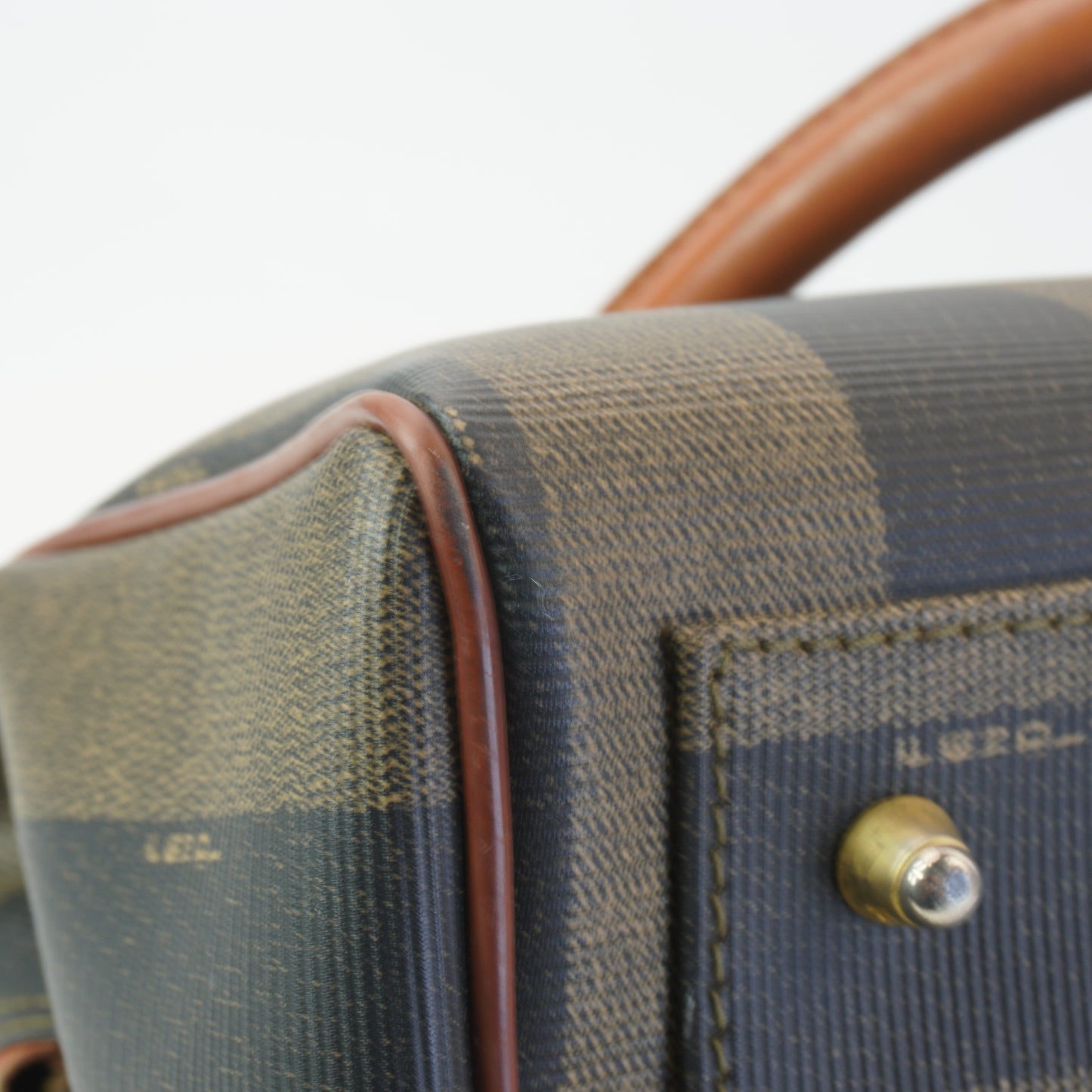 Fendi Pequin Boston Bag GHW Medium